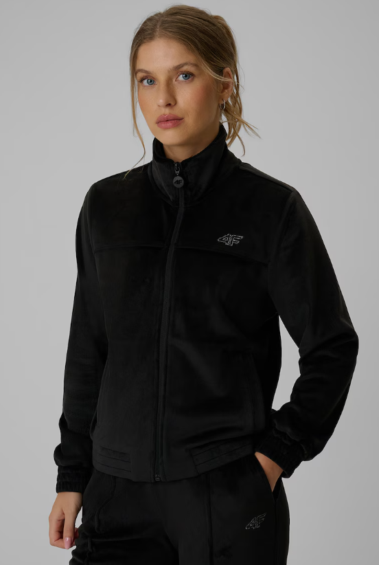 Felpa da donna in velluto 4F SWEATSHIRT F26660